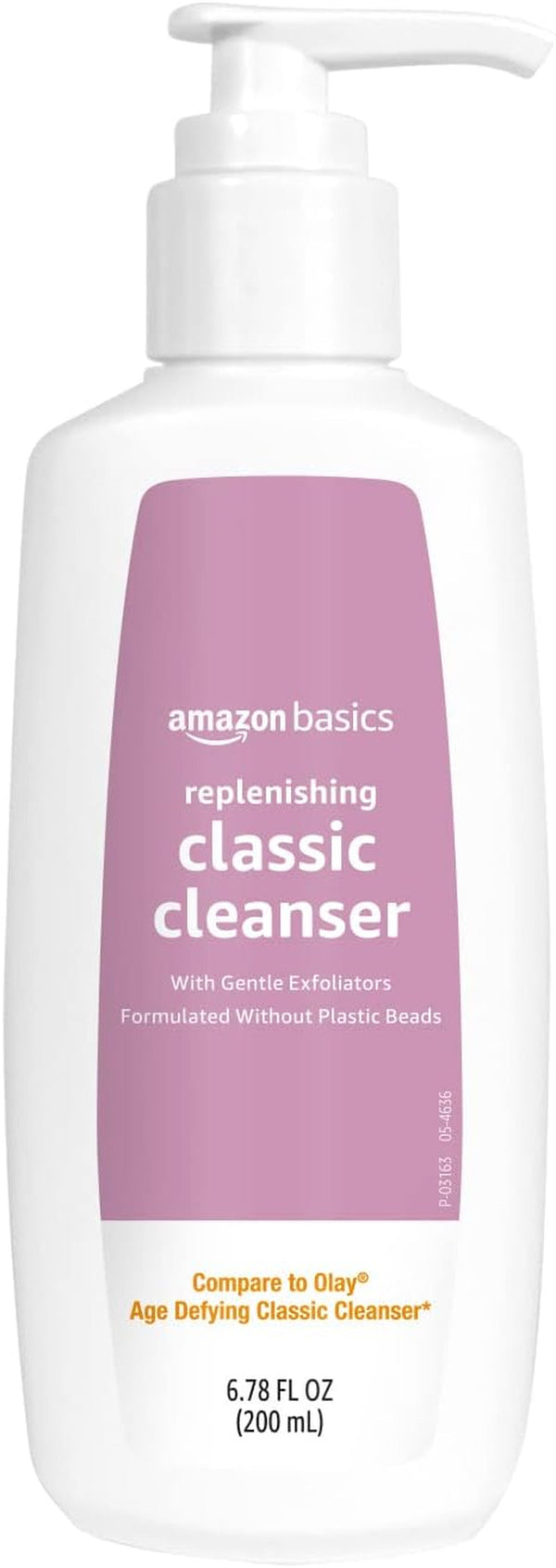 Amazon Basics Replenishing Cleanser Exfoliating Face Wash, Unscented, 6.78 Fl Oz (Pack of 1)