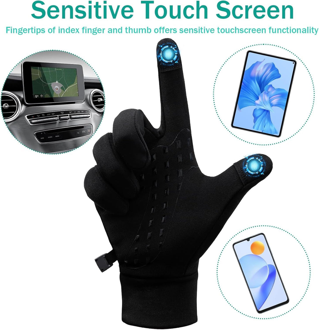 Running Gloves for Men Women Winter Gloves Touch Screen Lightweight Thin Thermal Gloves Liners for Cycling Driving