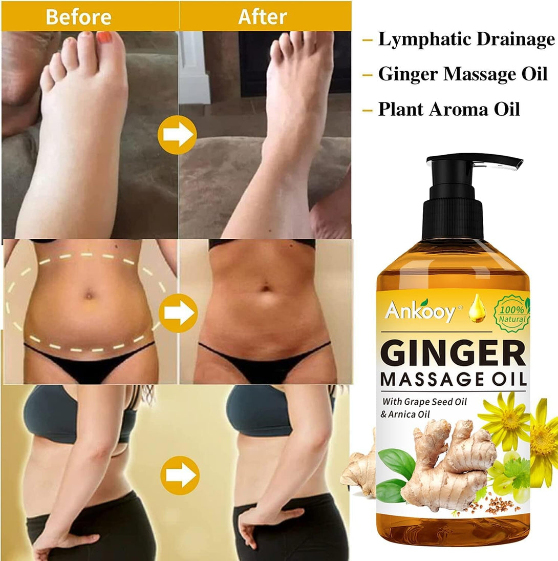 Fathers Day Gift from Wife-3 Pack Massage Oil for Massage Therapy,Sore Muscle Arnica Oil & Lavender Massage Oils for Date Night & Ginger Oil Lymphatic Drainage & Massage Ball,Spa Gifts for Him Her