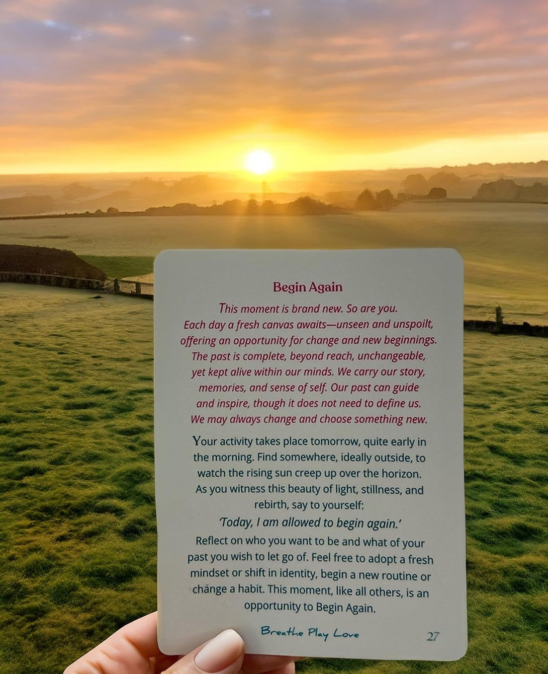 33 Inspirational Mindfulness Meditation Cards with Pocket Journal—Self-Care & Mental Health Cards for Men, Women