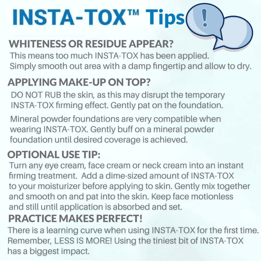 Serious Skincare - INSTA-TOX Instant Line and Wrinkle Filler Face Serum - Firm and Smooth Fine Lines, Deep Wrinkles and Pores - Temporary Skin Tightener - .75 Oz