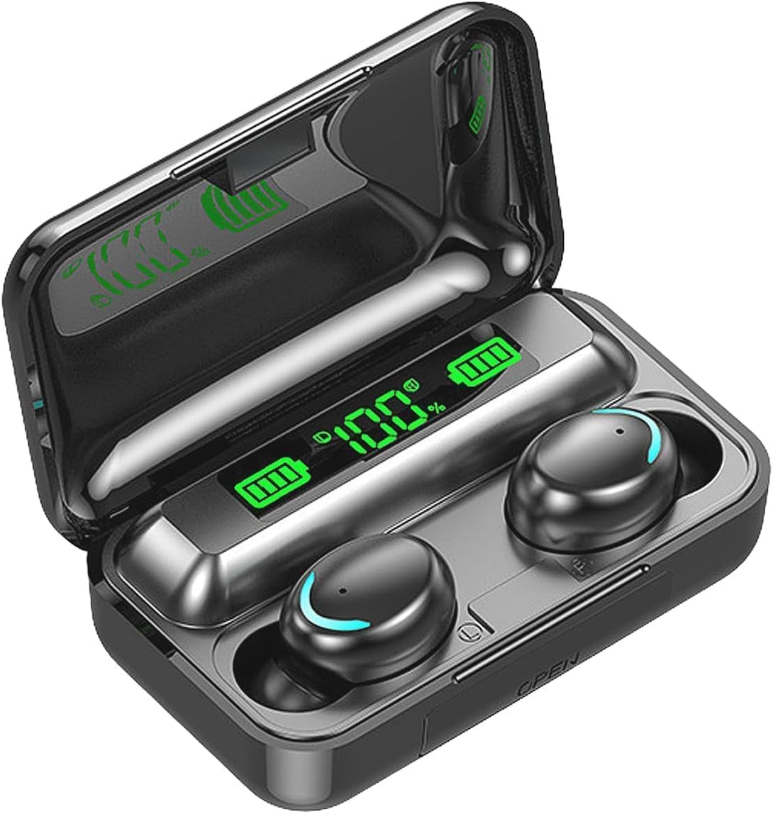 Wireless Earbuds, Earphones Bluetooth 5.3, Touch Control Noise Reduction Headphones for Work/Sport,Hifi Digital LED Display Charging Case, IP7 Waterproof Mini Ear Buds