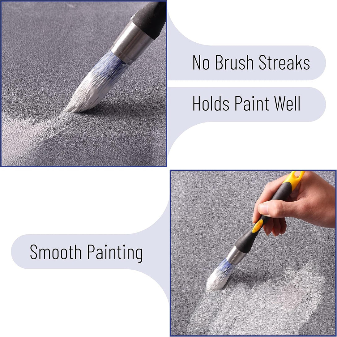 Bates Trim Brush, 0.75 Inch Edge Painting Tool, Trimmer Edger