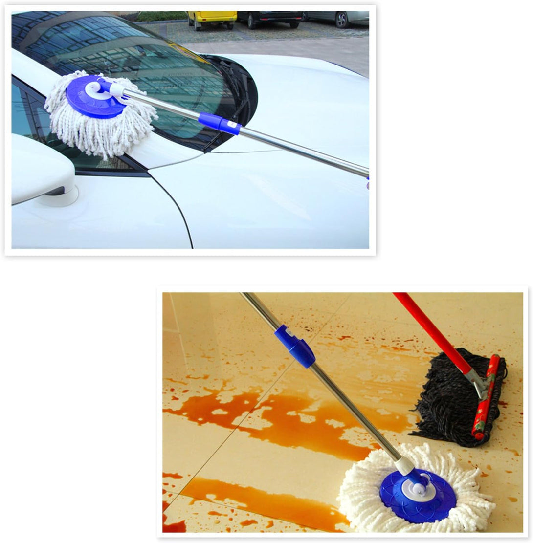3 Pack Spin Mop Replacement Head for Hurrica, Mopnad, Cassabel and Other 360 Spin Mop Systems, Microfiber Spin Mop Refills (3Pc-White)
