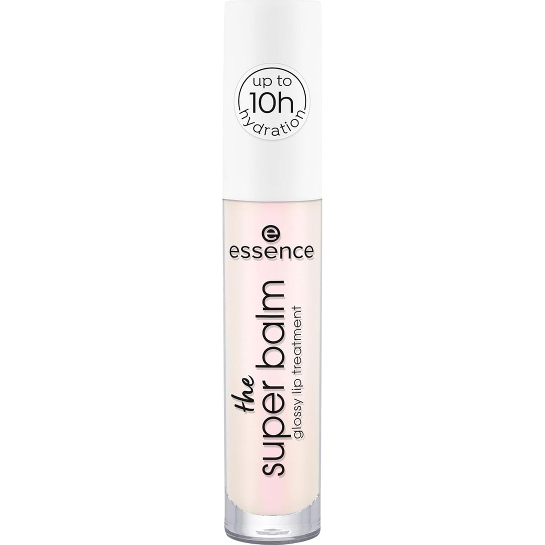 Essence | the Super Balm Glossy Lip Treatment | 10 Hour Hydrating Lip Balm for Glossy Finish with Shea Butter & Vitamin E | Vegan & Cruelty Free