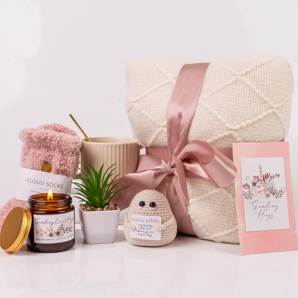 Get Well Gifts for Women, Sympathy Gifts Care Package for Women Get Well Soon Gift Basket for Sick Friends after Surgery Gifts Feel Better Gifts Thinking of You Gift