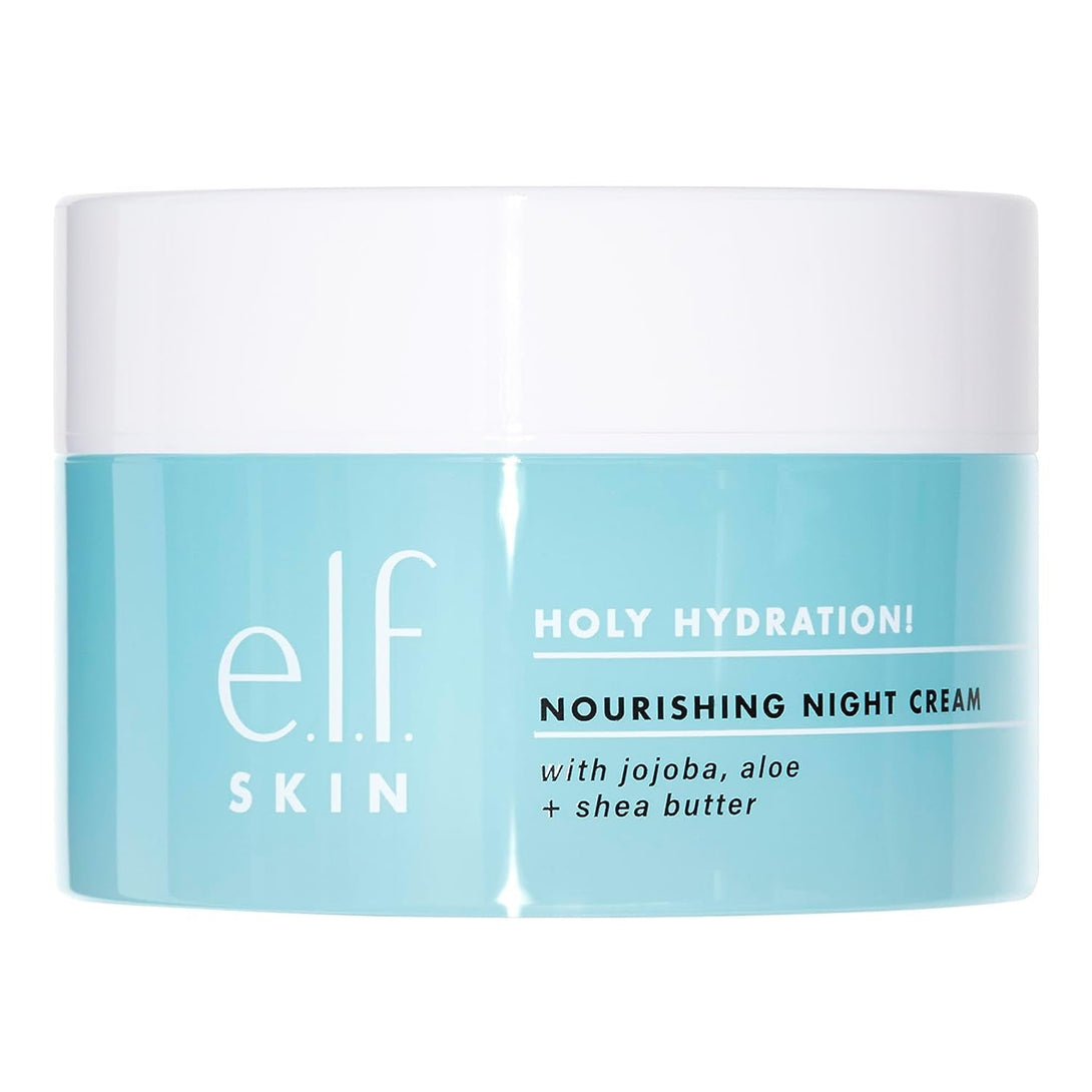 E.L.F. SKIN Holy Hydration! Nourishing Night Cream, Ultra-Hydrating Moisturizer, Infused with Shea Butter, Soothes Skin, 1.76 Oz (Packaging May Vary)