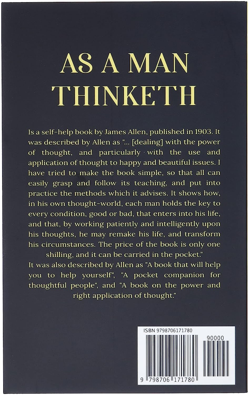 As a Man Thinketh: the Original 1902 Edition (The Wisdom of James Allen)