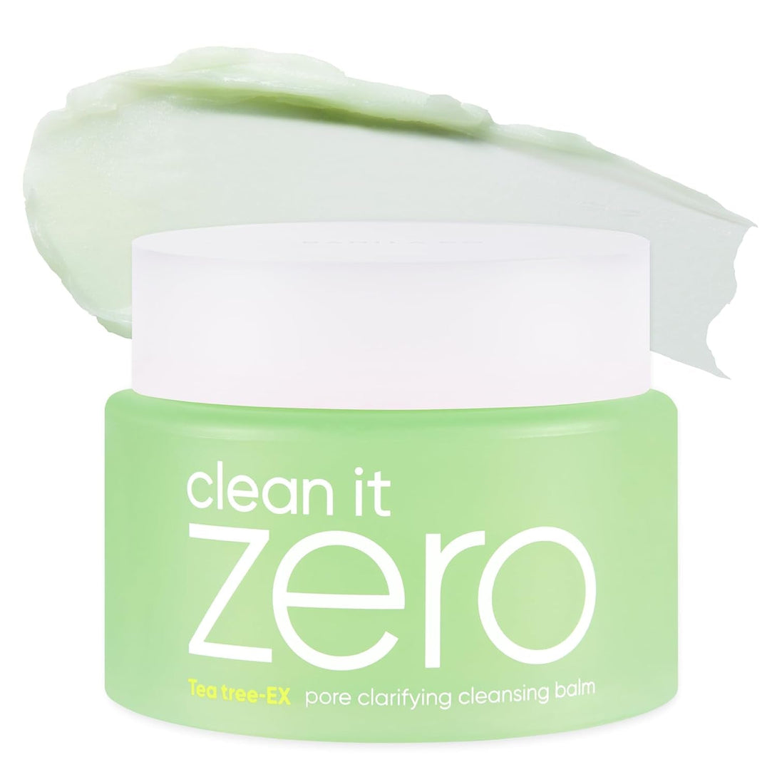 BANILA CO Clean It Zero Pore Clarifying Cleansing Balm | Korean Makeup Remover, Cleansing Oil, Facial Cleanser for Oily and Acne Prone Skin | Vegan | Made with AHA-PHA & Tea Tree (100Ml / 3.38 Fl. Oz)