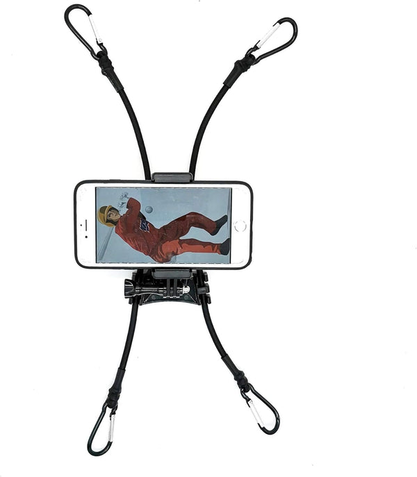 Cell Phone Fence Mount - Camera Backstop Chain Link Mount for Gopro Action Camera Small Digital Camera and Smartphones - Your Baseball - Softball - Tennis Games Buddy