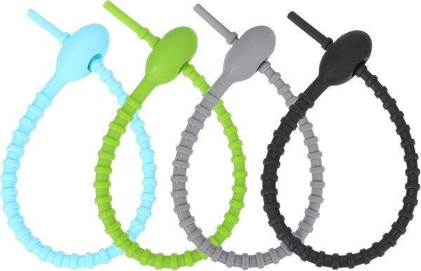 8Pcs Food Grade Ties Reusable Kitchen Food Binding Bands Multi Purpose Vegetable Ties Bag Clips Sealing Organizing