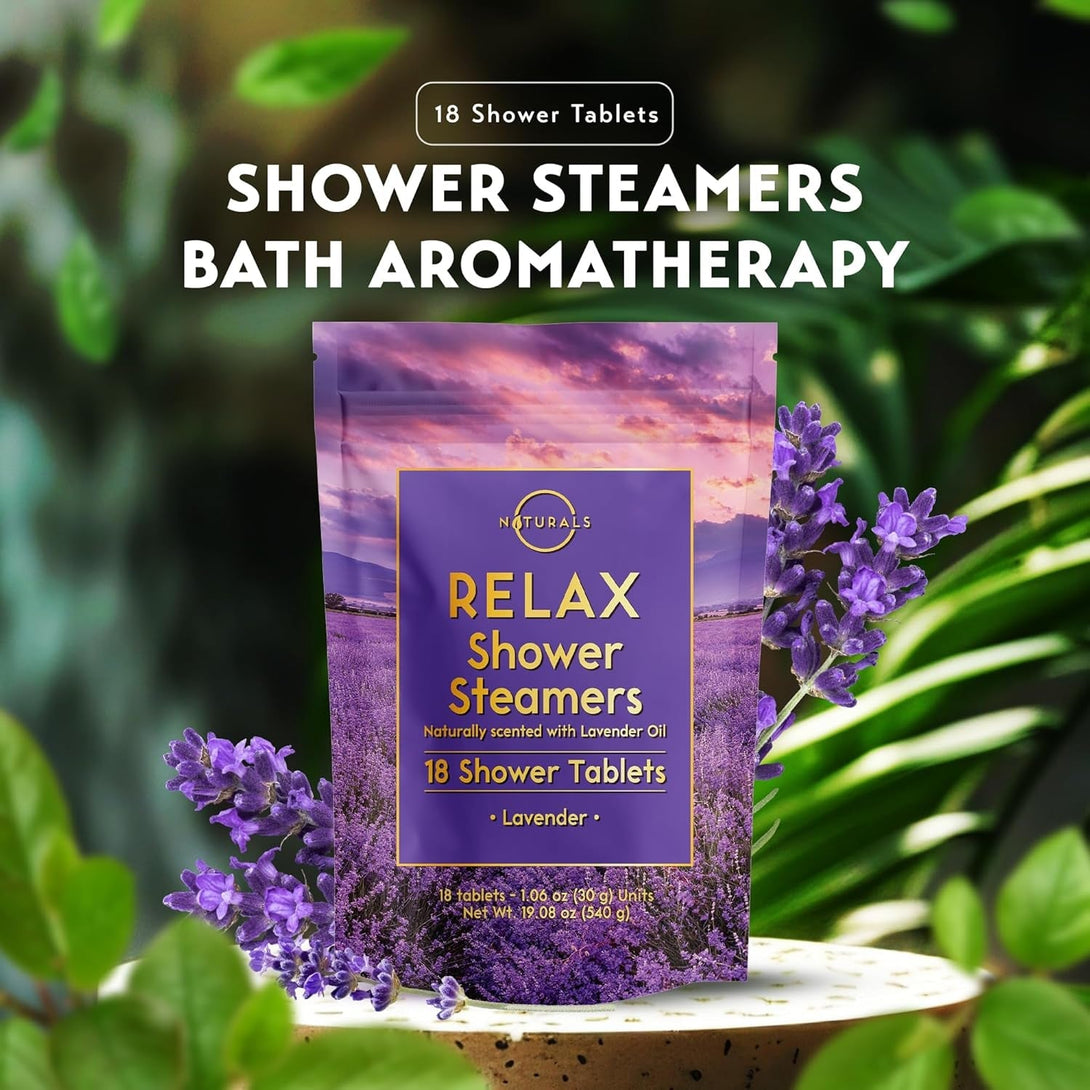 Shower Steamers Aromatherapy - Birthday Gifts for Women - Shower Bombs Aromatherapy, Spa Day Essentials, Relaxation Spa Gifts - Self Care Unique Gifts for Women and Men (Lavender 18 Count)