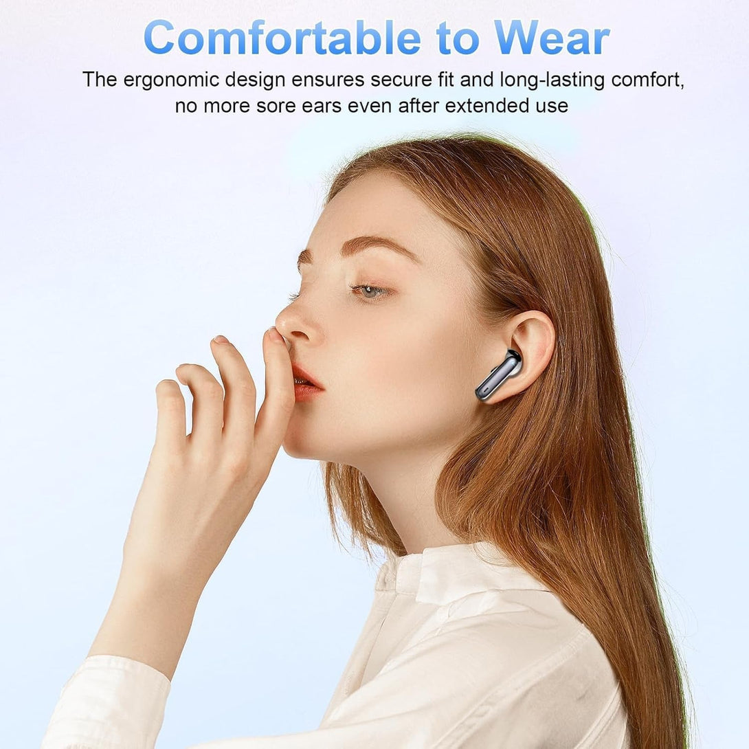 Wireless Earbud, Bluetooth 5.3 Headphones HIFI Immersive Sound with 4 HD Microphone, 40H Playtime, IP7 Waterproof, Easy Control Earphones with Light Weight USB-C Charging Case for Android IOS Workout
