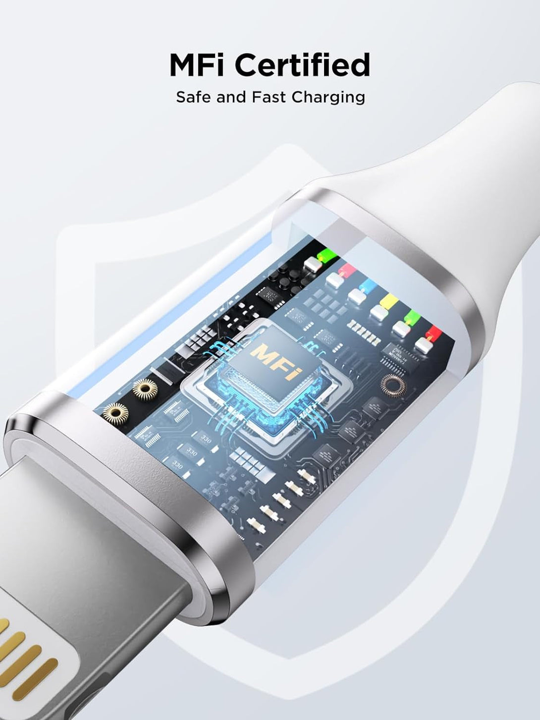 Iphone Charger [Apple Mfi Certified] 6FT Iphone Charger Cord Fast Charging USB to Lightning Cable Braided USB Phone Cable Cord Compatible with Iphone 14 13 12 11 Pro Max XR XS X 8 7 6 plus SE, Ipad