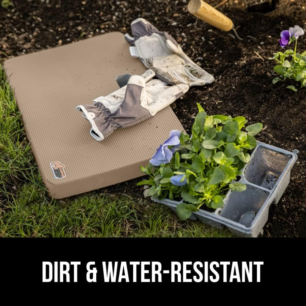 GORILLA GRIP Extra Thick Patent Pending Garden Kneeling Pad, Supportive Soft Foam Knee Cushioning for Gardening, Water Resistant Construction, Bathing Baby, Workout Supplies, Lightweight