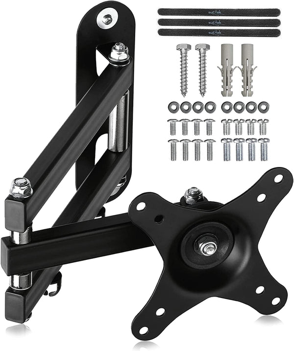 Suptek TV Wall Mount Swivel Tilt Rotation Full Motion Adjustable Articulating for Most 15-32 Inch LED, LCD Monitor Wall Mount VESA 75,100 (MA2720)