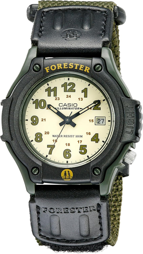 Casio FT500WC Series | Men'S Analog Watch | 100 Meter Water Resistance | LED Light | Date Display | Leather/Cloth Band | Regular Time Keeping (HR, Min, SEC, PM, Date, Day) | 3 Year Battery