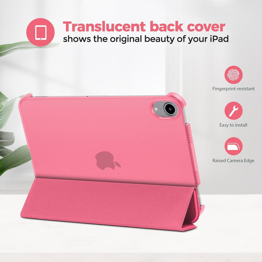 Procase Smart Case for Ipad Mini 7 A17 Pro 2024/Ipad Mini 6 2021 8.3 Inch Ipad Mini 7Th/6Th Gen Case, Hard Back Cover for Ipad Mini 8.3" 7Th Gen A2995/A2996/A2993/6Th Gen A2567 A2568 A2569 -Melonpink