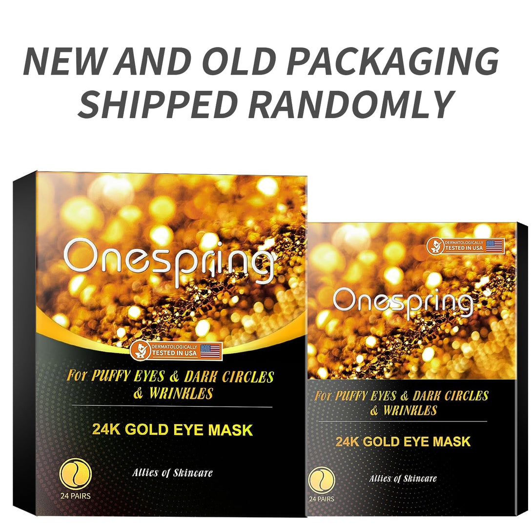 Under Eye Patches (24 Pairs) - Gifts for Women - Golden under Eye Mask for Dark Circles, Puffiness & Wrinkles, Eye Gels Pads for Refreshing, Revitalizing - Bridesmaid Gifts