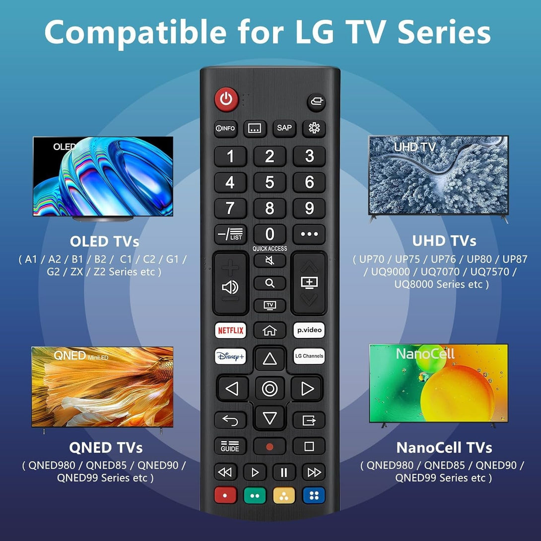 Universal for LG Smart TV Remote Control Replacement (Pack of 2)