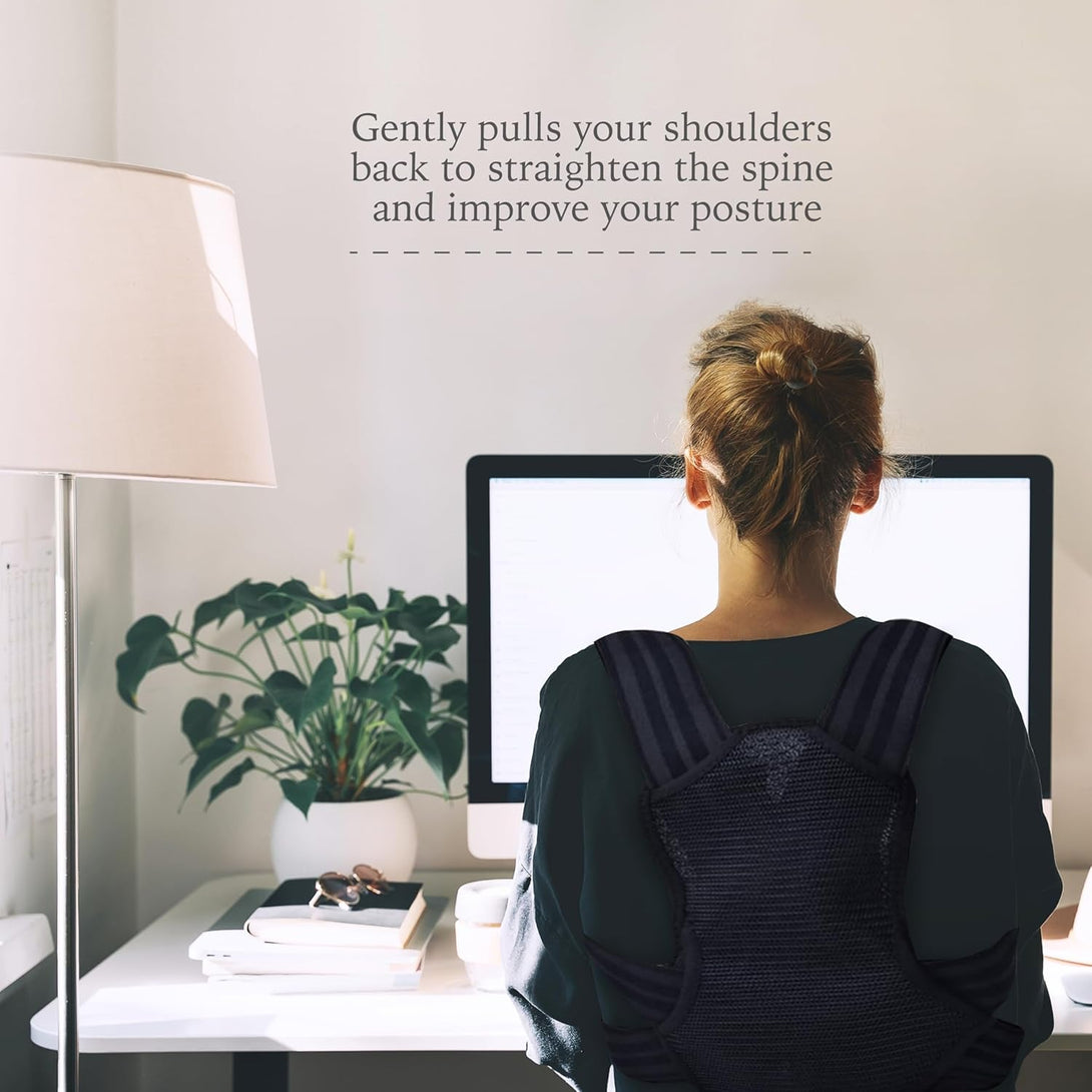 Adjustable Posture Corrector, Back Brace, Posture Trainer, Scoliosis and Hunchback Correction, Back Pain, Spine Corrector (Medium)