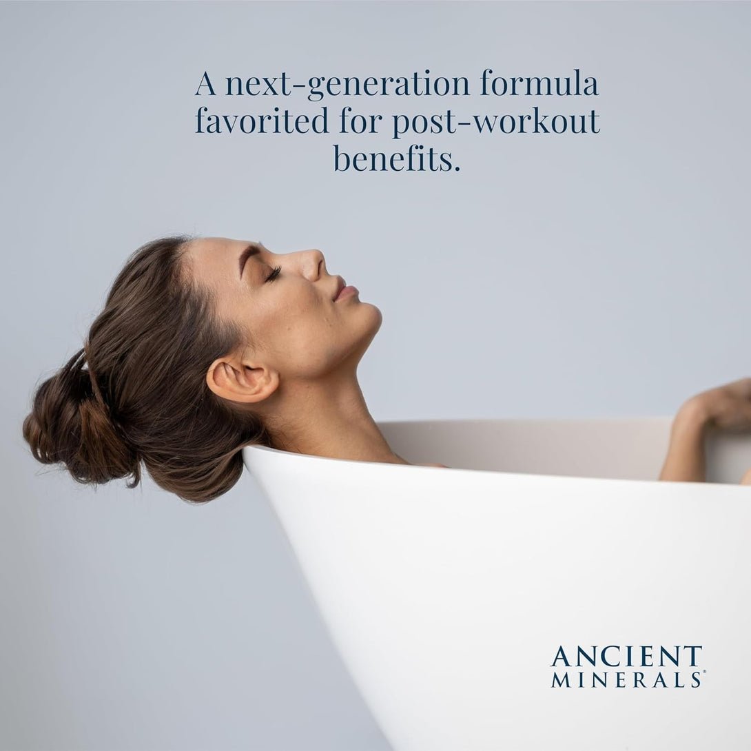 Ancient Minerals Magnesium Bath Flakes Ultra with Optimsm - Resealable Magnesium Bag of Zechstein Chloride Alternative to Epsom Bath Salt (1.65 Lb)