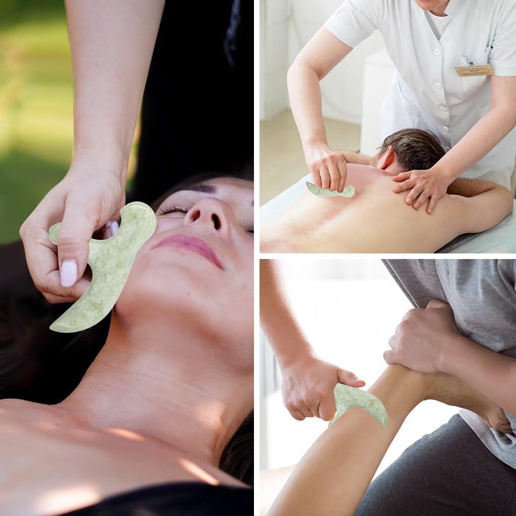 Ewinever Ewin24 Natural Jade Foot Massager Acupuncture Point Massage Foot Care Therapeutic Relief Tool
