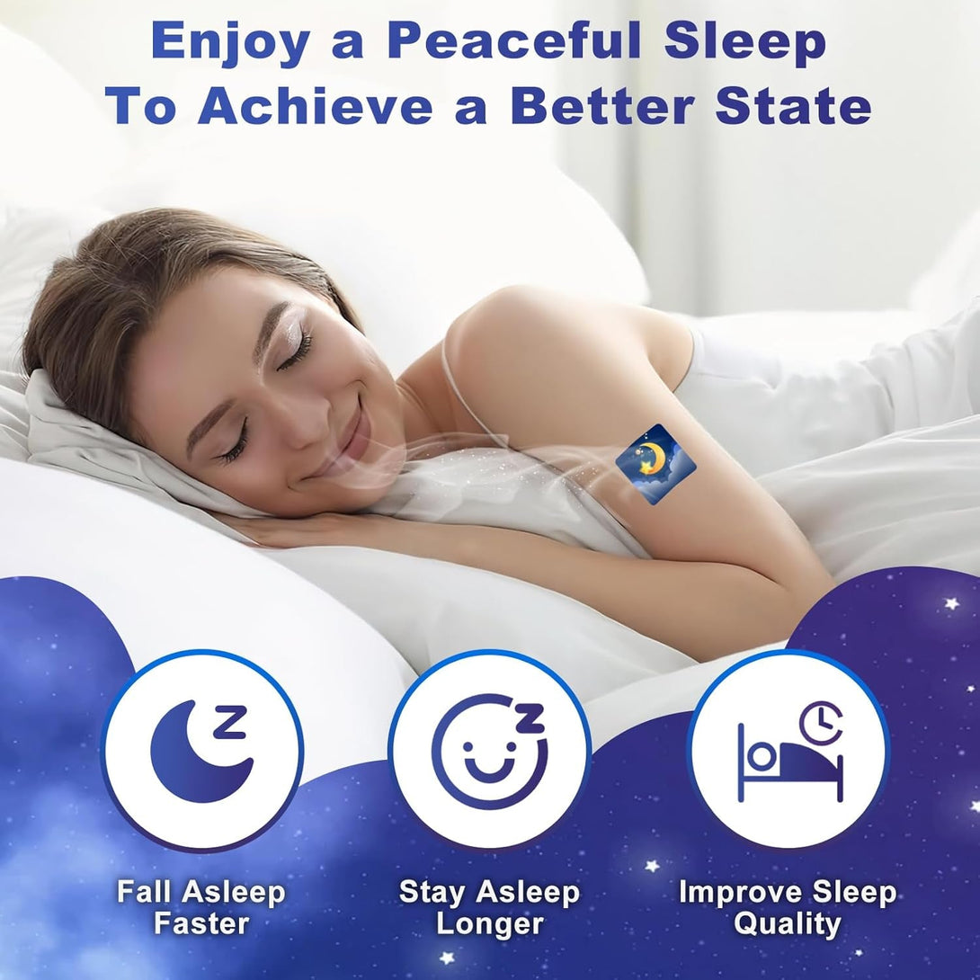 72 Sleep Patches for Adults Extra Strength, Sleep Patch with Melatonin & Valerian, All-Natural Deep Sleep Support Patches for Women & Men, Long-Lasting Night Comfort