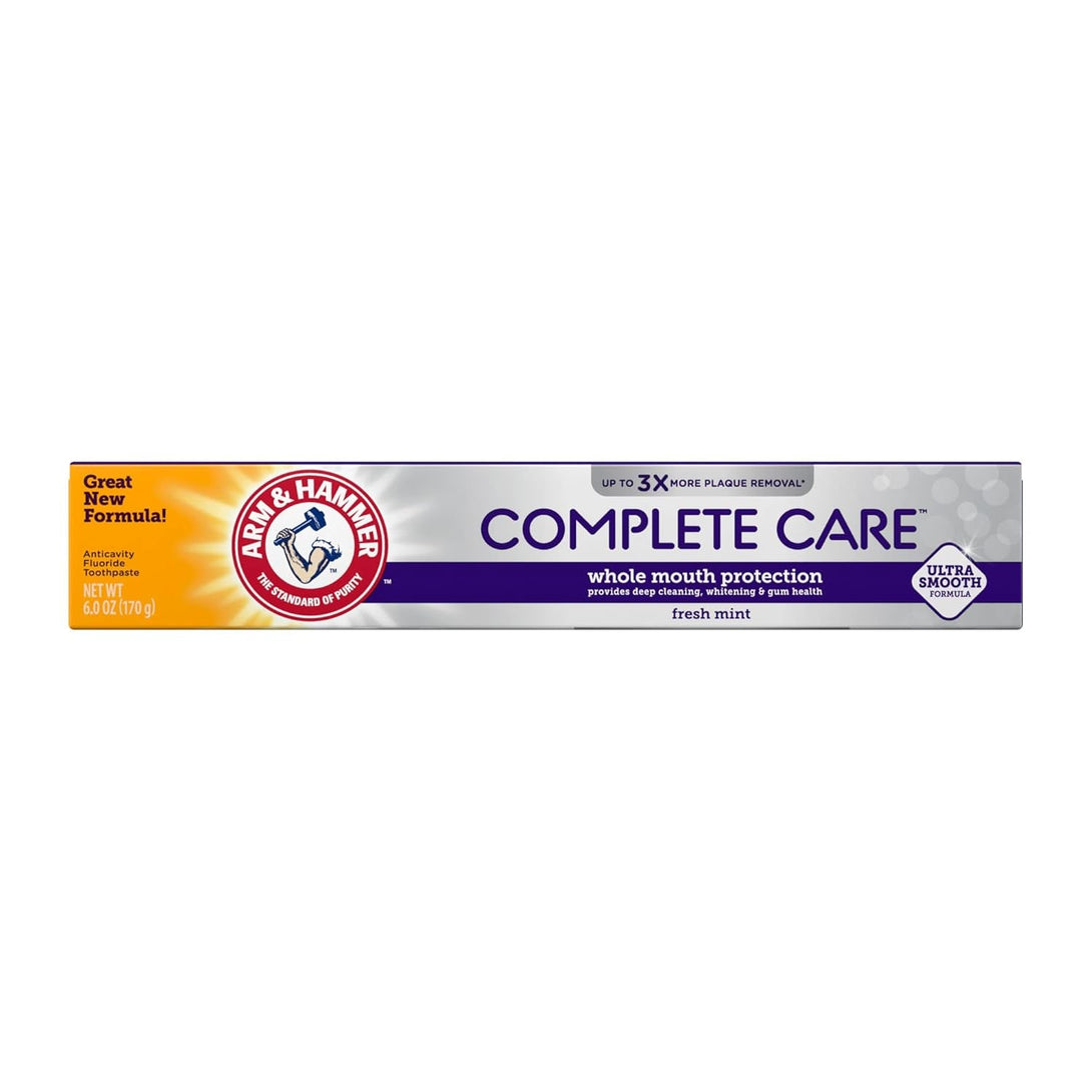 Arm & Hammer Complete Care Toothpaste, Fresh Mint, Whole Mouth Protection, 6.0Oz