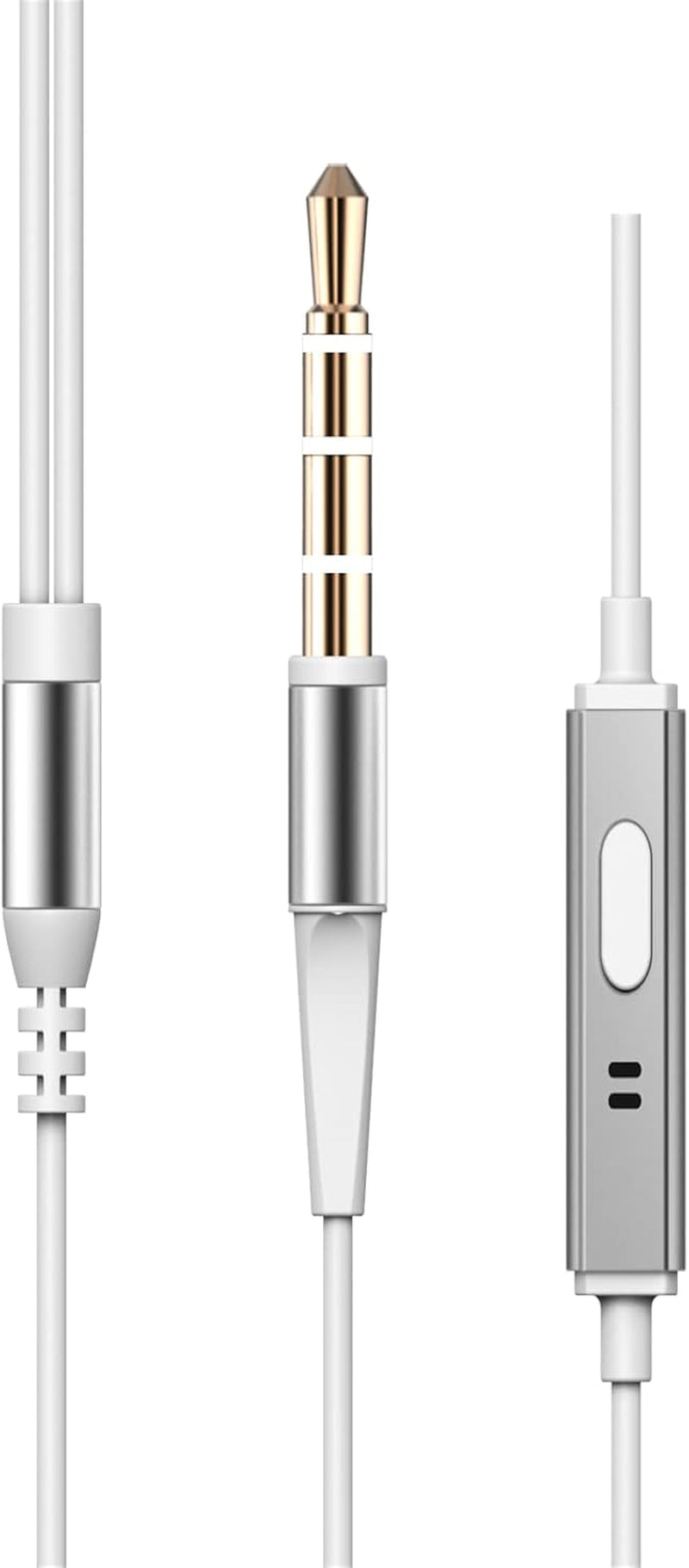 Long Cord Wired Earbuds No Microphone Headphones Watching Tv with Extra Noise Isolating Blocking Bass Ear Buds without Mic Corded Length Earphones