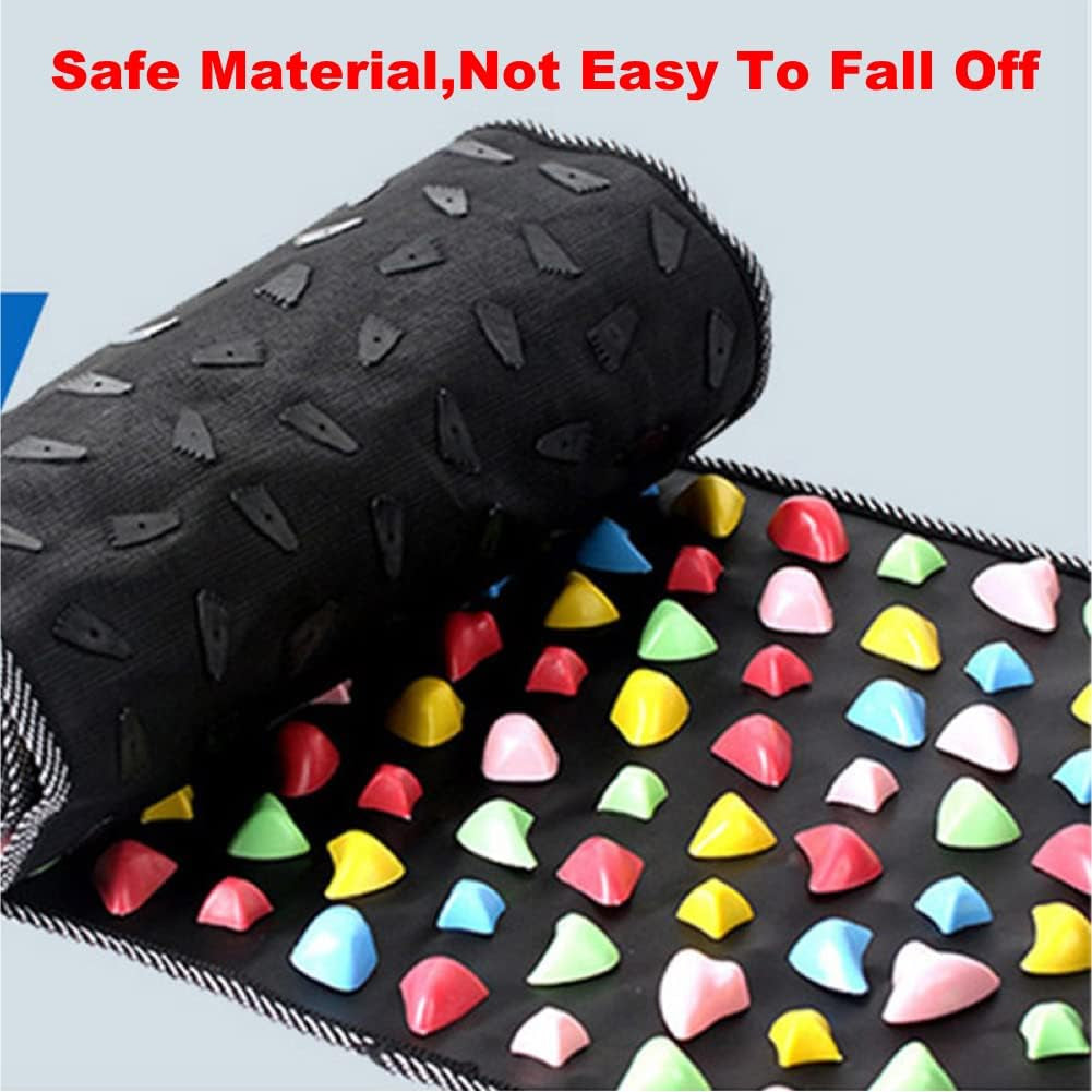 Foot Massage Mat，Reflexology Mat Walk Foot Leg Pain Relieve Relief Walk Massager Mat, Acupoint Mat for Acupressure Relaxes the Nerve Ache Ease Tiredness of the Muscle（68.9 * 13.8In