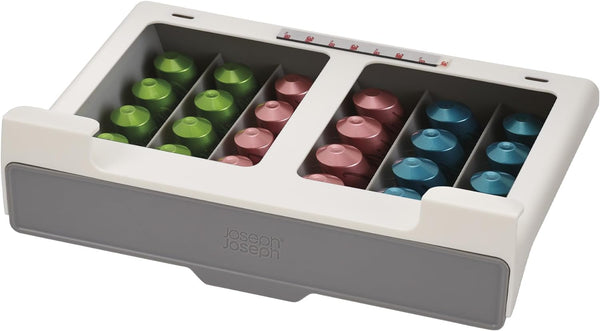 Joseph Joseph Cupboardstore: Under-Shelf Space-Saving Coffee Pod Drawer - Holds 30 Nespresso Original-Style Capsules
