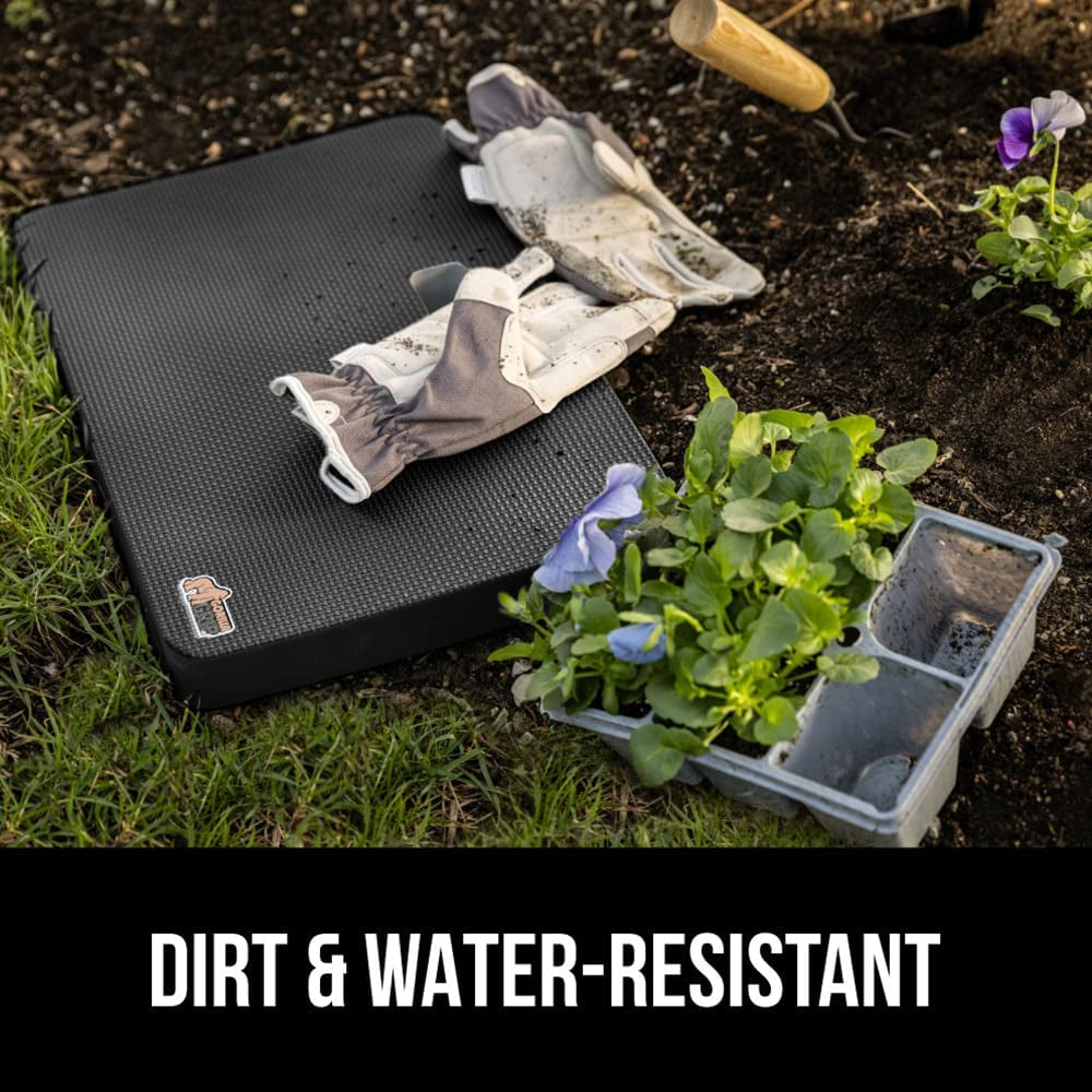 GORILLA GRIP Extra Thick Patent Pending Garden Kneeling Pad, Supportive Soft Foam Knee Cushioning for Gardening, Water Resistant Construction, Bathing Baby, Workout Supplies, Lightweight