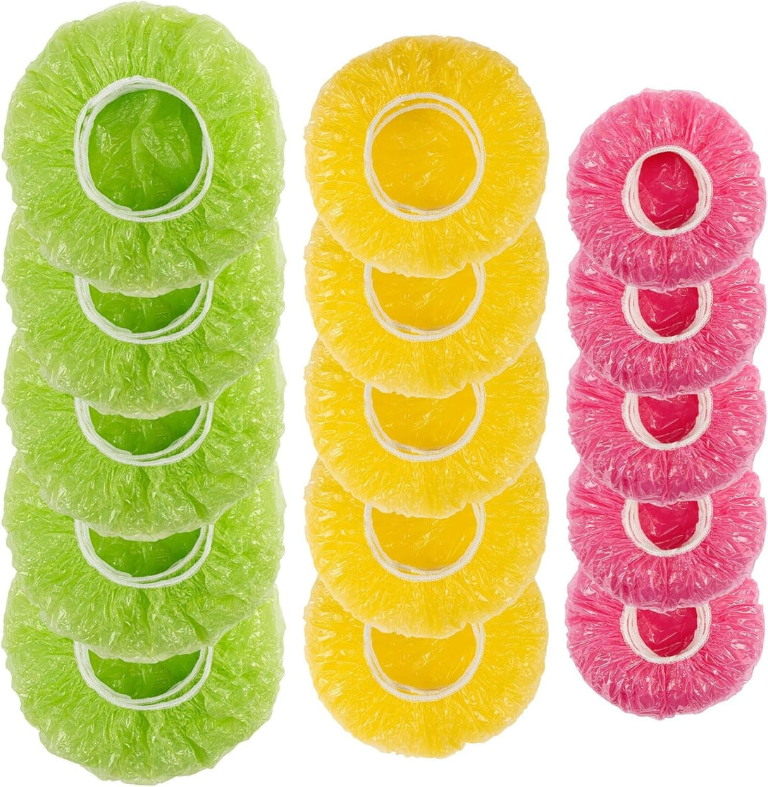 60Pcs Bowl Covers Reusable - Plastic Bowl Cover Elastic Fresh Keeping Bags Wrap Reusable Plastic Stretch Elastic Food Storage Covers Sourdough Baking Bread Proofing Rising（3 Sizes）
