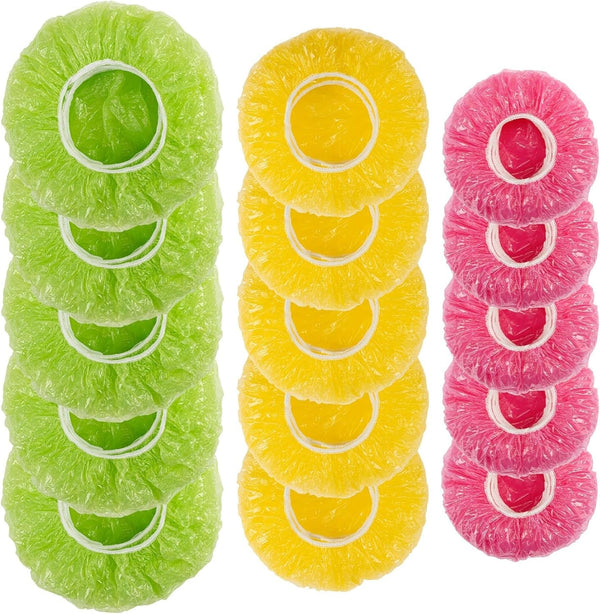 60Pcs Bowl Covers Reusable - Plastic Bowl Cover Elastic Fresh Keeping Bags Wrap Reusable Plastic Stretch Elastic Food Storage Covers Sourdough Baking Bread Proofing Rising（3 Sizes）
