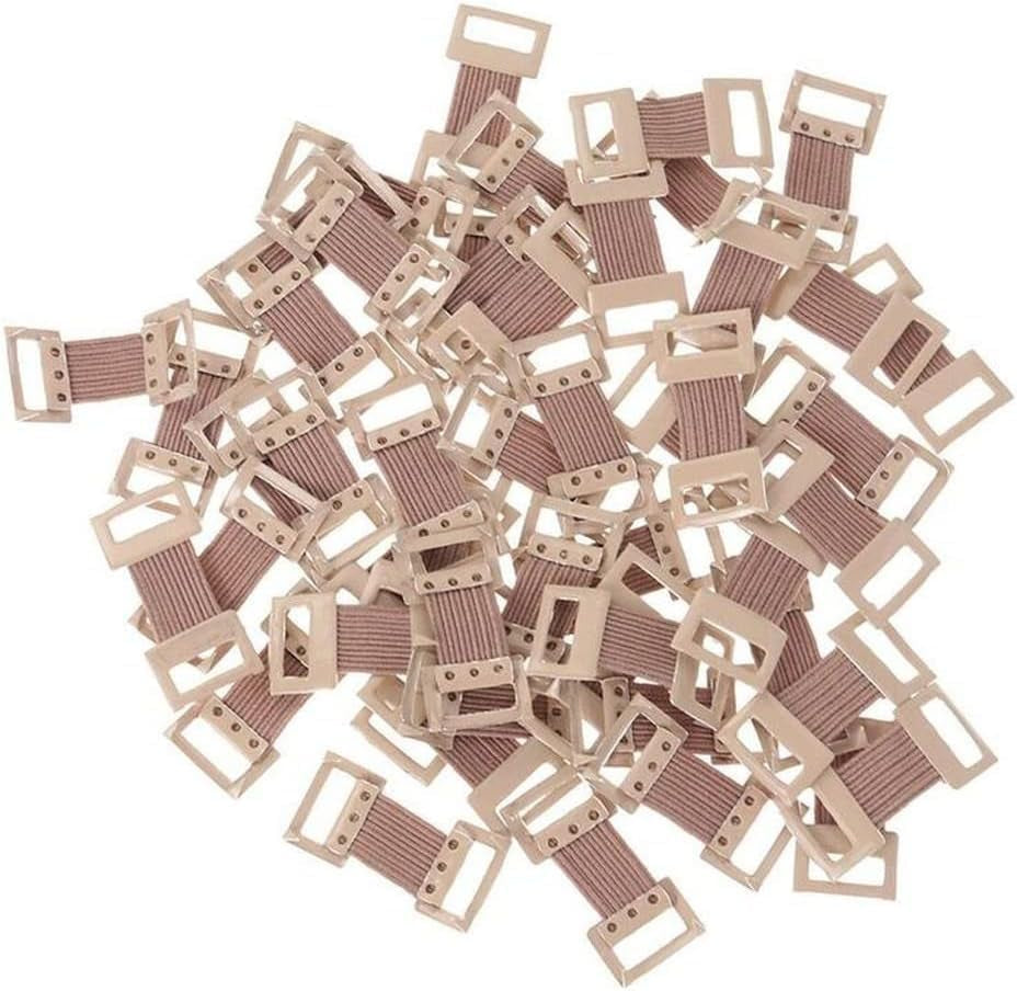 10Pcs/ Bag White Replacement Elastic Bandage Stretch Wrap Metal Clips Fastening Clips Hooks Adhesive Bandages Health and Household Bandages and Bandaging Supplies