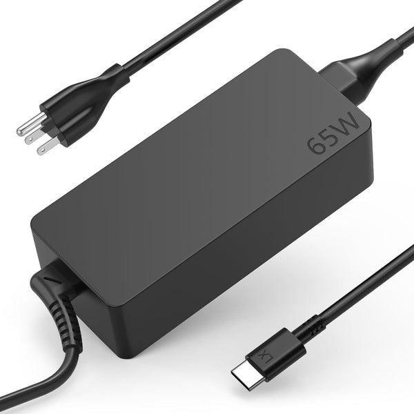 Replacement for 65W Lenovo Laptop Charger USB C ;Compatible with Lenovo Thinkpad T480S T580S T490 E480 E580 Chromebook C330 S330 100E 300E 500E,Yoga C930 C940 720 Power Supply Adapter Cord