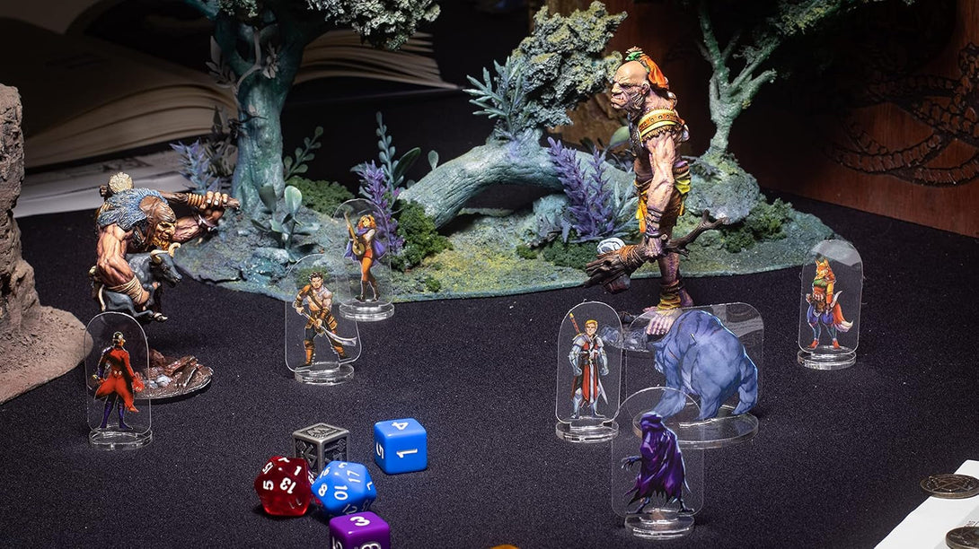 Arcknight Flat Plastic Miniatures: Mankind Horde; 31 Unique Human-Themed Enemy Minis for DND 5E and Pathfinder; Affordable, Skinny Figurines for Dungeons and Dragons and Other Tabletop RPG Games