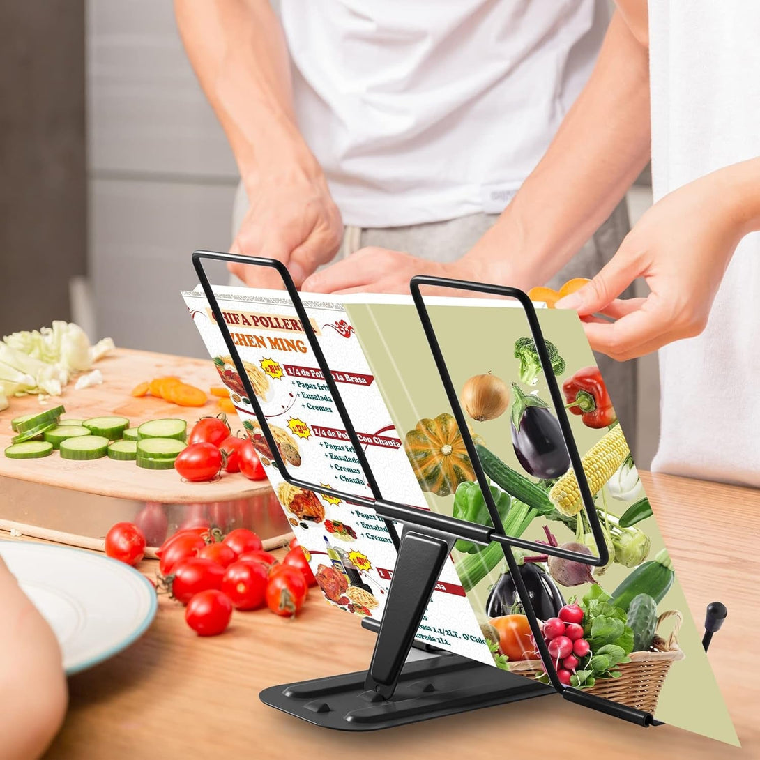 Adjustable Metal Book Holder Book Stand for Reading Cookbook Stand