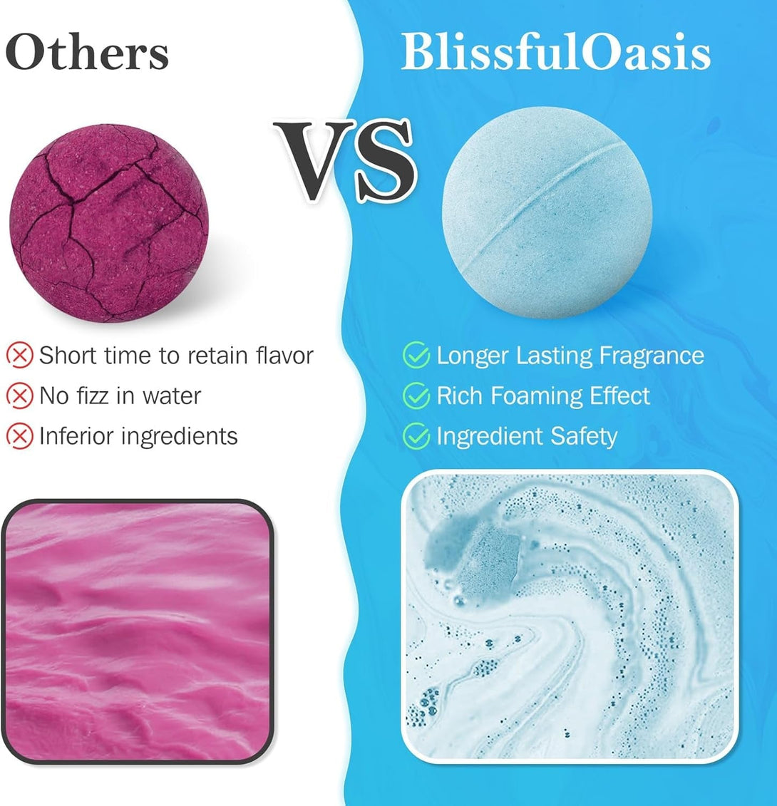 Mother'S Day Bath Bombs Set, 7 Packs Bubble Fizzies Relaxation with Shea Butter, Dry Skin Moisturize, Birthday, Idea for Women, Wife, Girlfriend