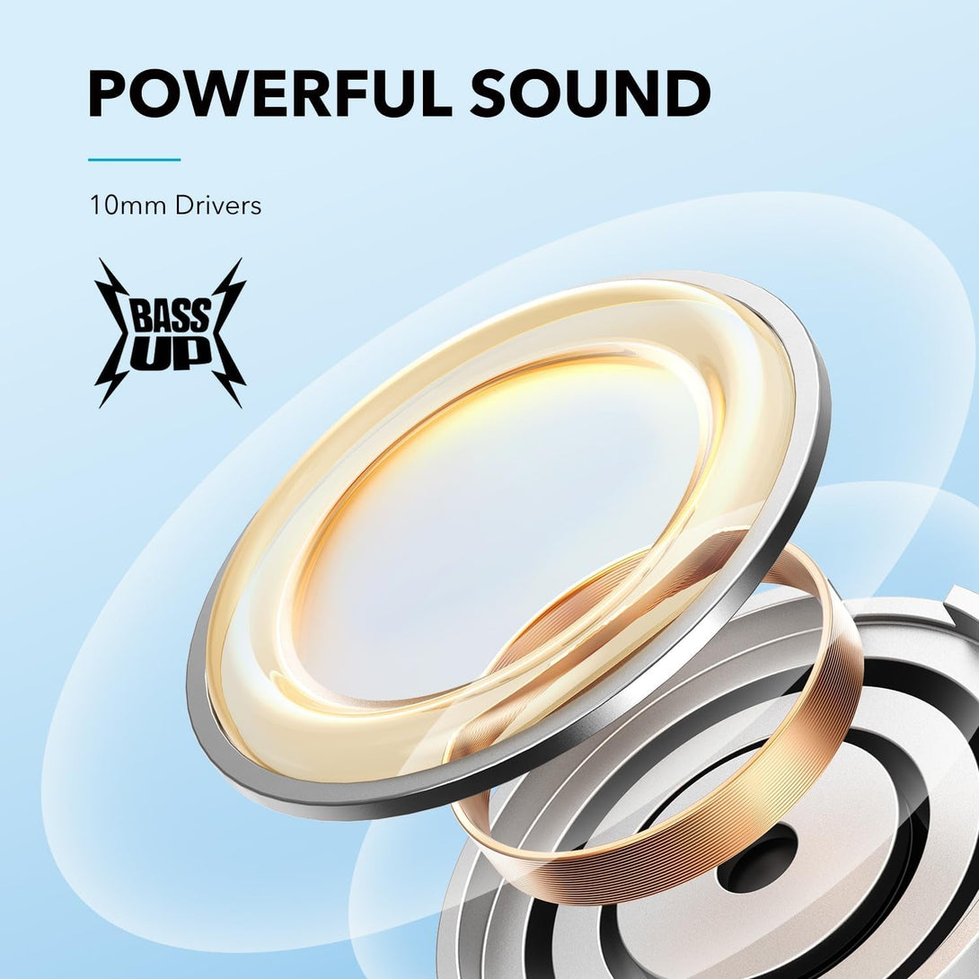 Soundcore by Anker Life U2I Wireless Neckband Headphones, 10Mm Drivers with Bassup Technology, 24H Playtime, Ai-Enhanced Calls, Foldable and Lightweight, IPX5 Water-Resistant, Secure Fit, Bluetooth 5
