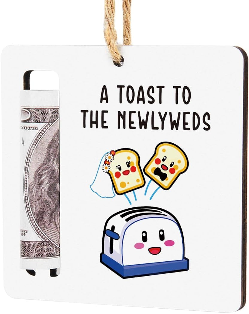 Wedding Money Holder Wedding Gifts for Couples Newlyweds Funny Newly Wed Gifts for Newlyweds Engagement Party Money Holder Decoration