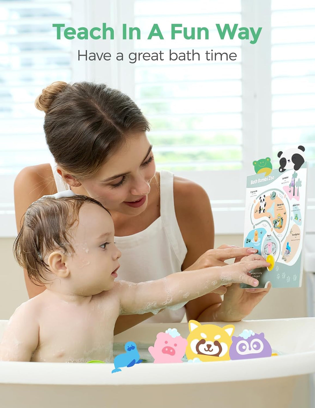 Momcozy Natural&Organic Essential Oil Bath Bombs,14 Pcs Bubble Bath Fizzy Balls with 7 Cute Animal Shapes,Bath Bombs Gift Set for Kids Girls Boys Toddler, Ideal Gift for Children'S Day, Bath Bomb Kit