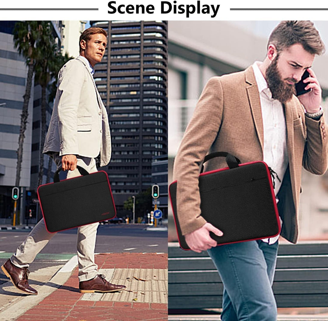 Hseok Laptop Sleeve 13-14 Inch Case Briefcase Compatible with Macbook Pro 14 Inch M4/M3/M2/M1 All Model of 13.3 Inch Mac Air/Pro, XPS 13 14, Most Popular 13"-14" Notebooks,B01K03
