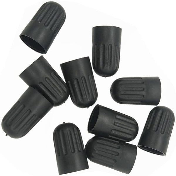 10Pcs Black Plastic Tire Valve Stem Cover Caps for TR20008 TPMS, Universal Tire Valve Stem Long Caps for Car, Truck, SUV, Bike and Motorcycle