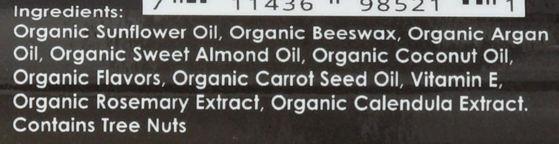 MOROCCAN MAGIC Organic Coconut Almond Argan Lip Balm, 0.15 OZ
