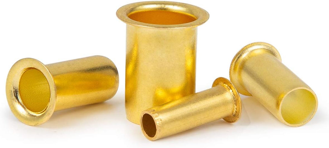 160Pcs Tube OD(1/4" 5/16'' 3/8" 1/2") Brass Compression Insert,Brass Compression Fitting Assortment Kit, Insert Tube Support Compression Sleeve Fitting