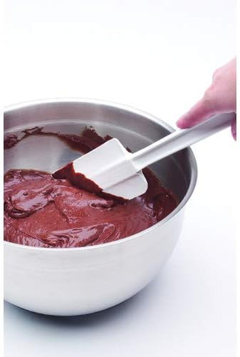 Rubbermaid Commercial Products Cold Temperature Scraper Spatula, White, 9.5 Inch, Clean-Rest Design