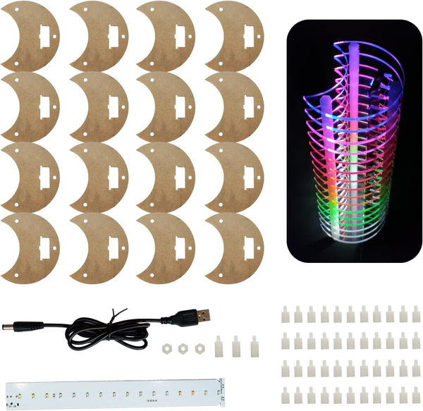 LED Audio Light DIY Electronic Kits (PP16LED-MOON)