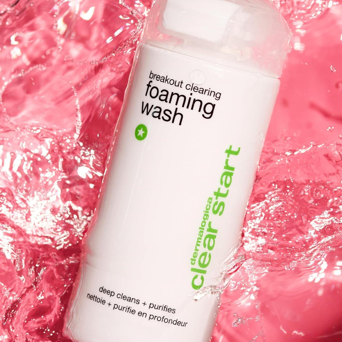 Dermalogica Clear Start Breakout Clearing Foaming Wash - Acne Face Wash with Salicylic Acid & Tea Tree Oil - Dive into Pores to Clear, Soothe, & Energize